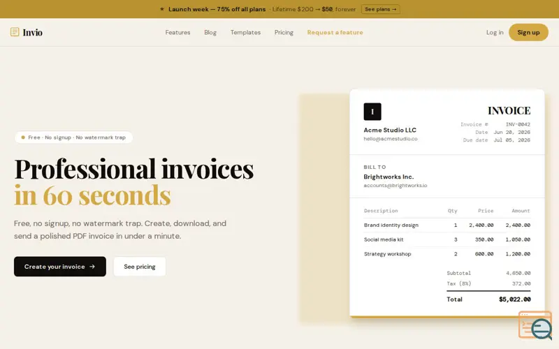 Screenshot of Invio