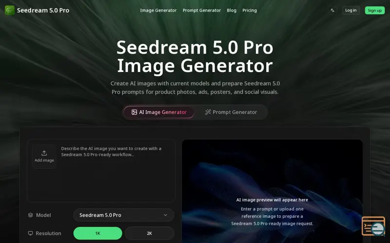 Screenshot of Seedream 5.0Pro