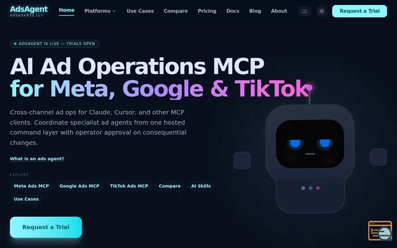 Screenshot of AdsAgent