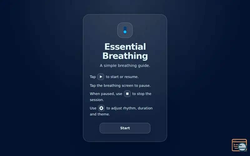 Screenshot of Essential Breathing
