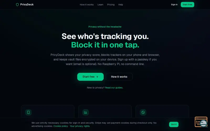 Screenshot of PrivyDeck