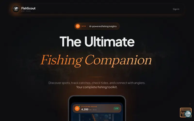 Screenshot of Fish Scout