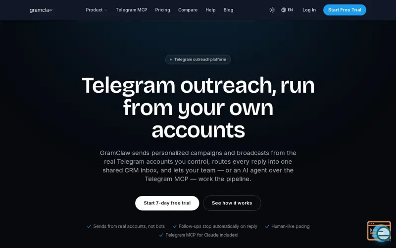 Screenshot of GramClaw