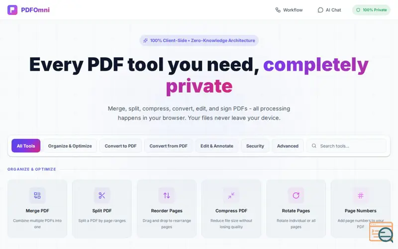 Screenshot of PDFOmni