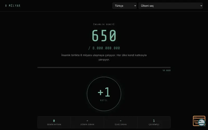 Screenshot of 8 billion