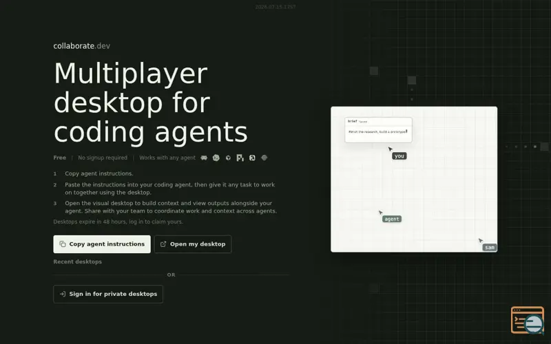 Screenshot of Collaborate.dev