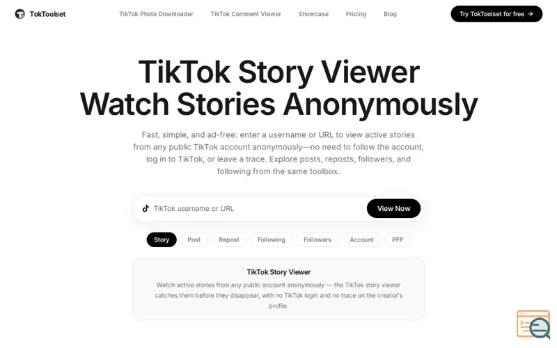 Screenshot of TokToolset