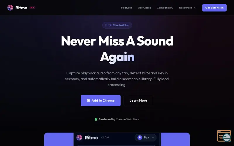Screenshot of Ritmo 2.0