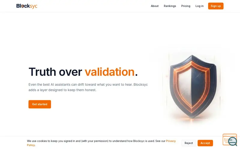 Screenshot of Blocksyc