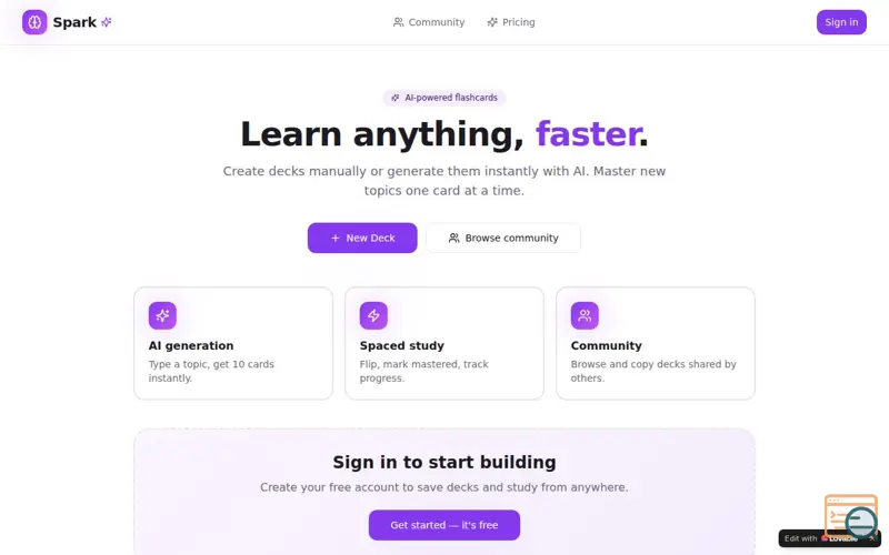 Screenshot of Lovable App