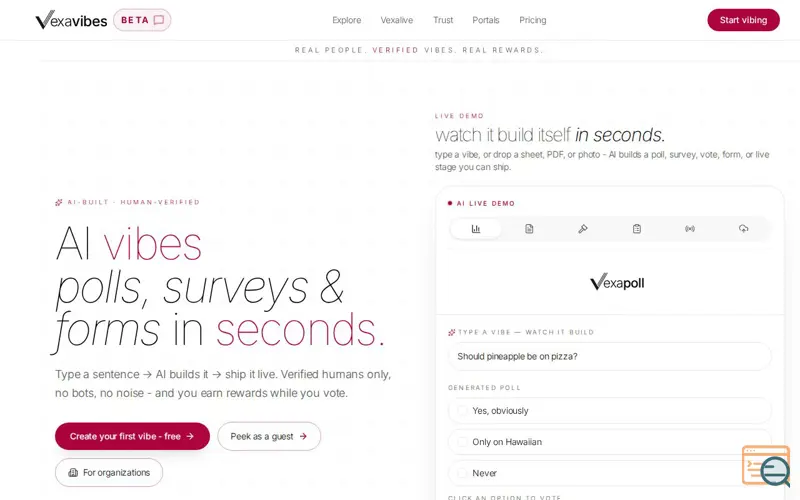 Screenshot of Vexavibes