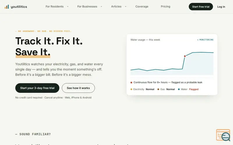 Screenshot of Youtilitics