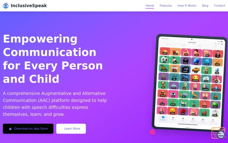 Screenshot of InclusiveSpeak
