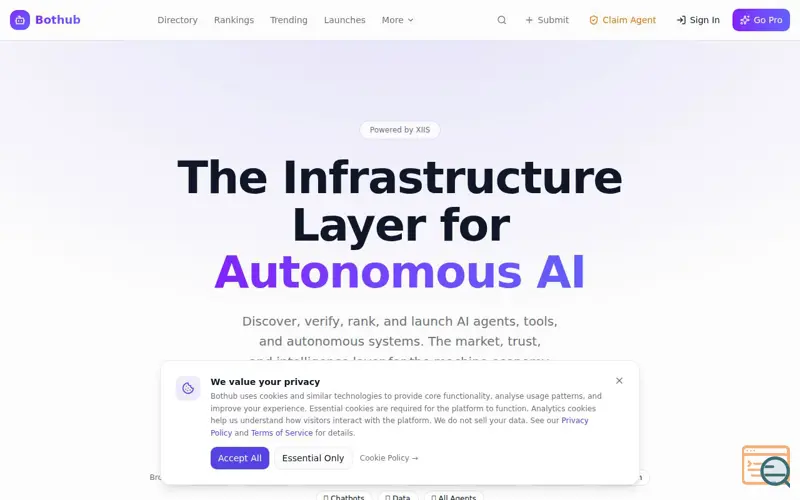 Screenshot of Bothub