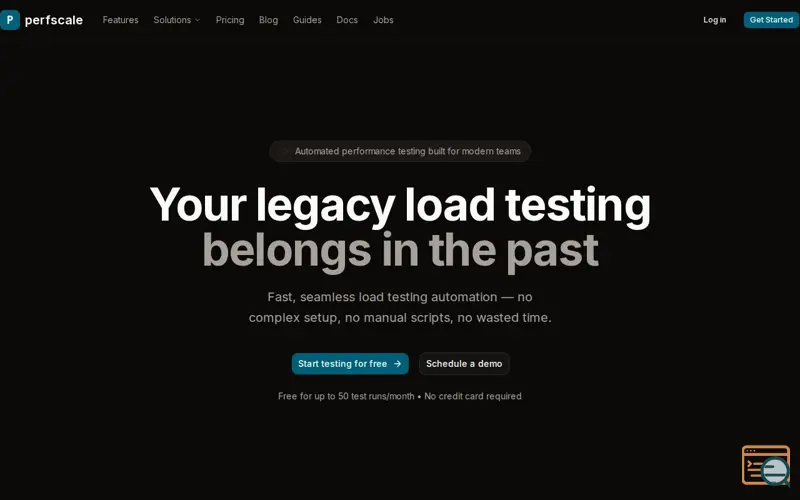 Screenshot of Perfscale