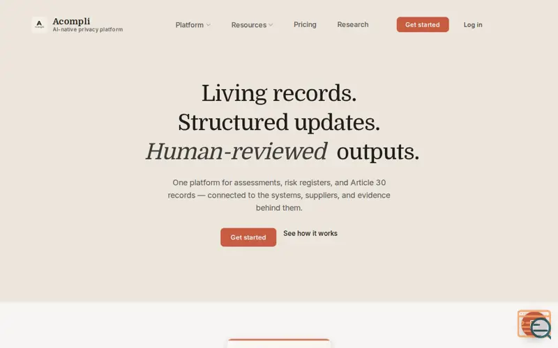 Screenshot of Acompli