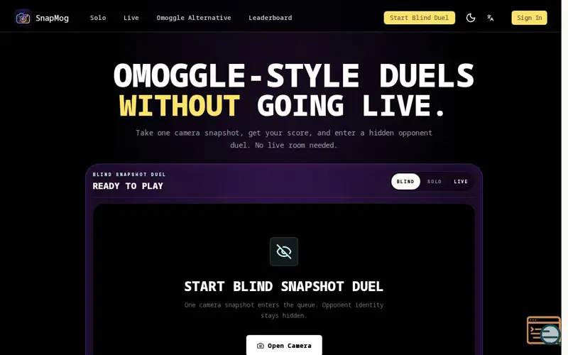 Screenshot of Snapmog