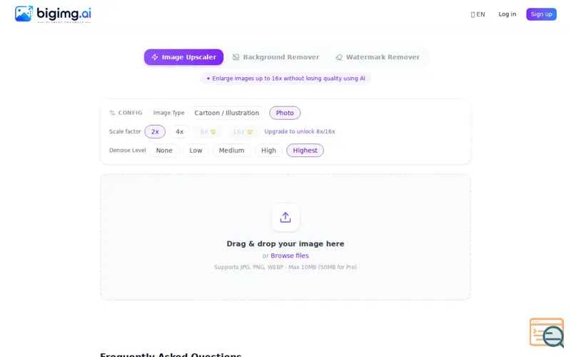 Screenshot of BigImg