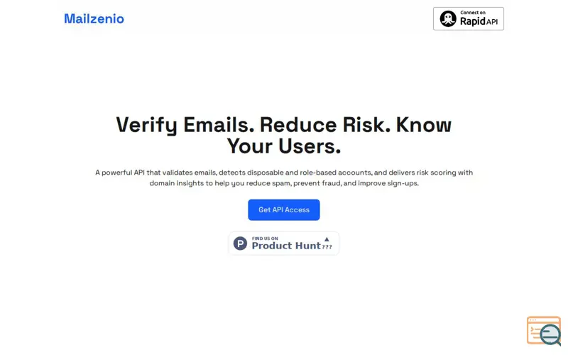 Screenshot of Mailzenio