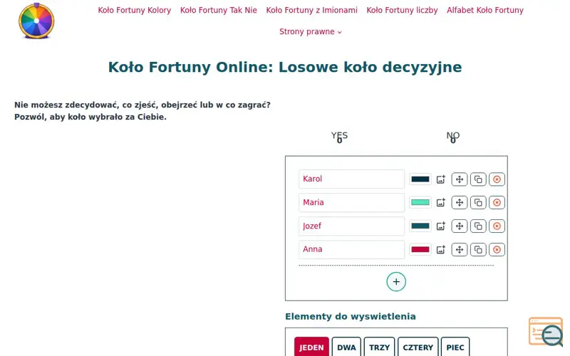 Screenshot of Kolo fortuny