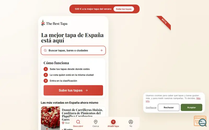 Screenshot of The Best Tapa