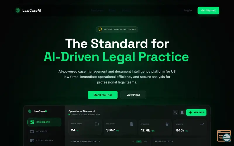 Screenshot of LawCaseAI