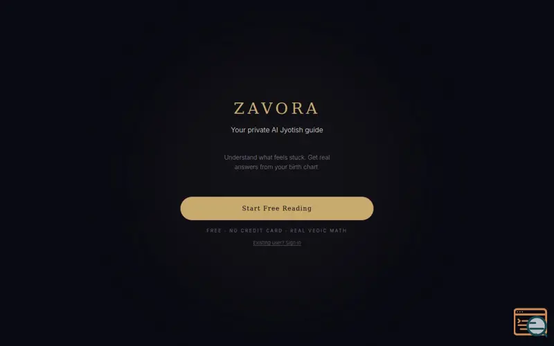 Screenshot of ZAVORA