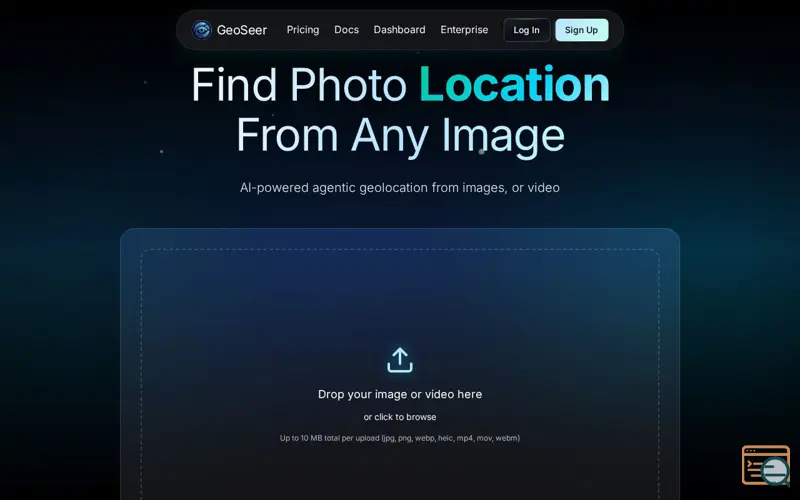 Screenshot of GeoSeer