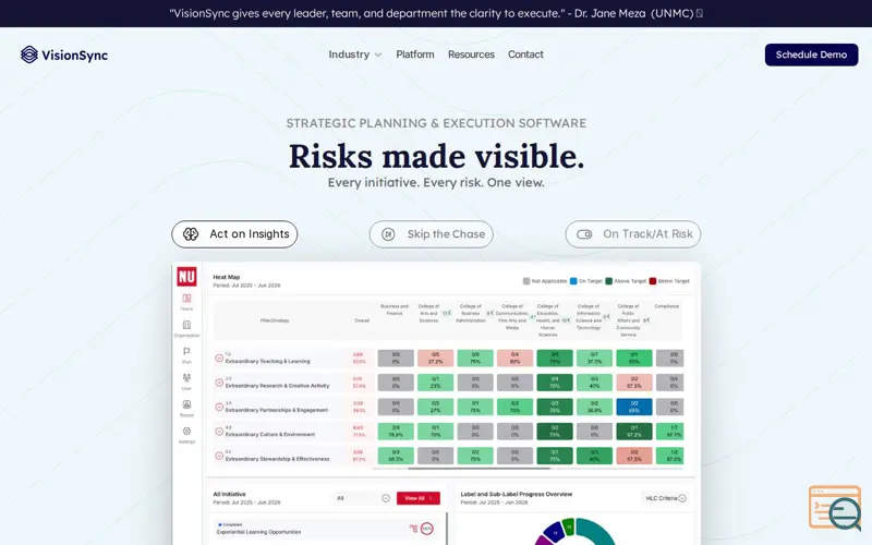 Screenshot of VisionSync