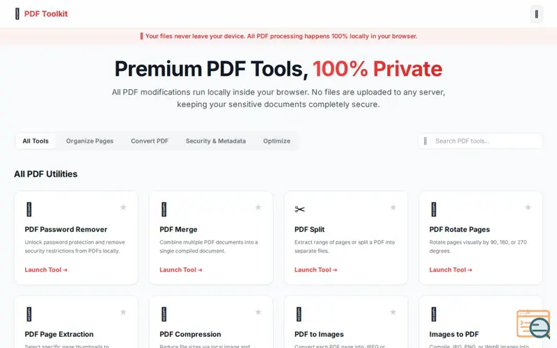 Screenshot of PDF Toolkit