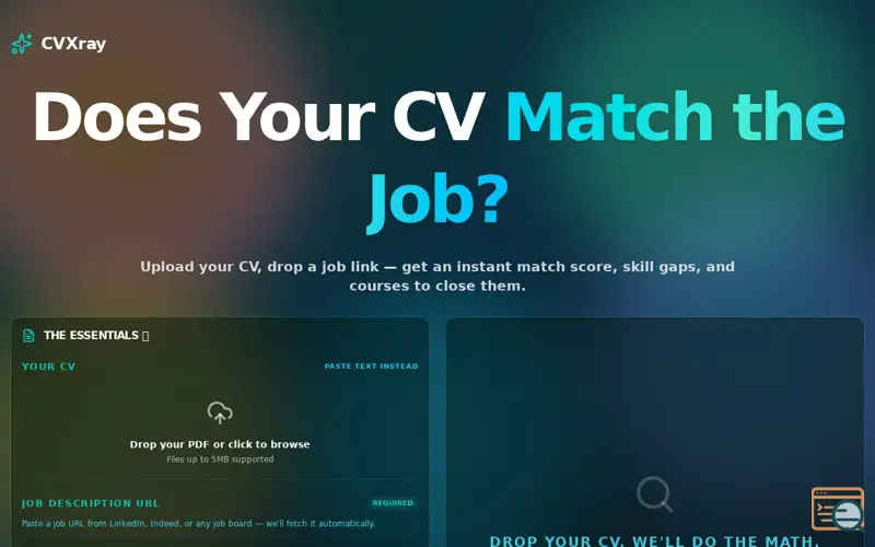 Screenshot of CVXray