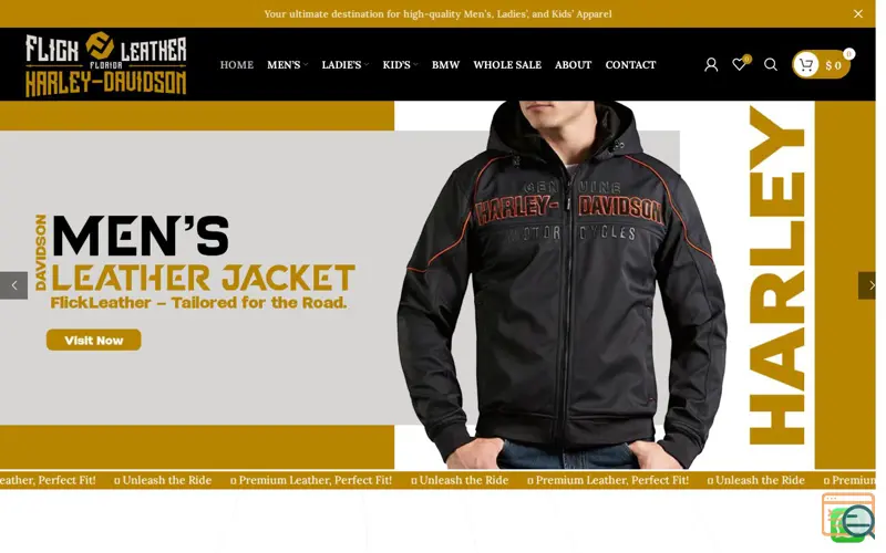 Screenshot of Flick Leather