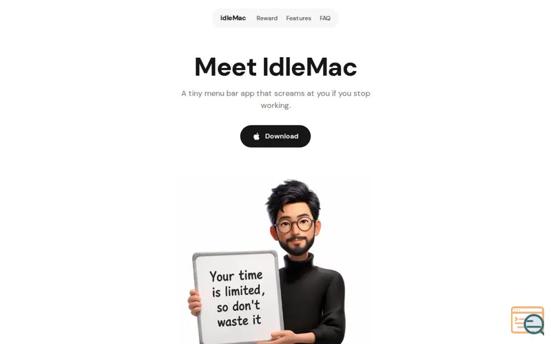 Screenshot of IdleMac