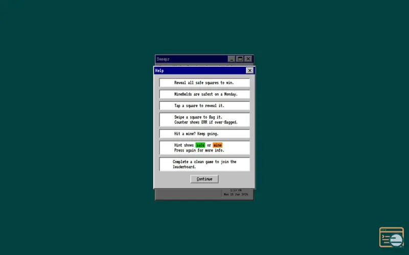 Screenshot of Sweepr