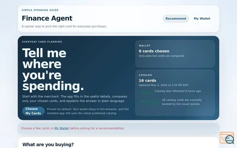 Screenshot of Maxcred