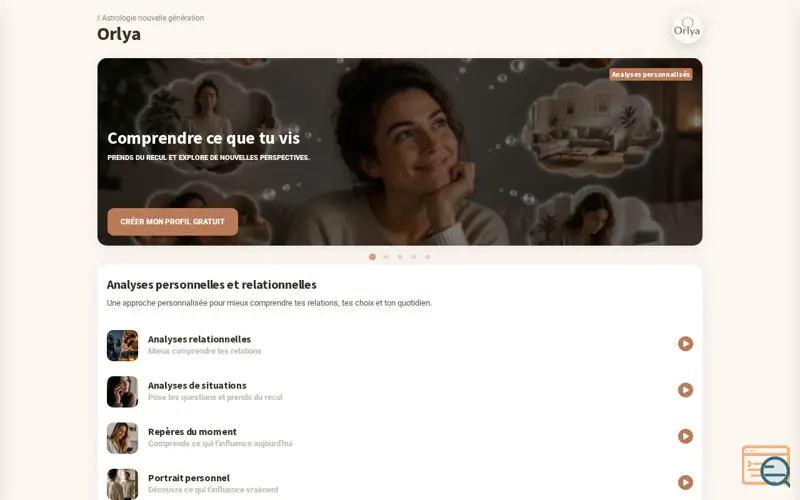 Screenshot of Orlya
