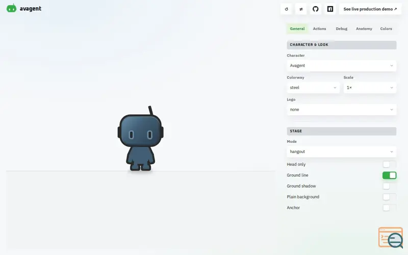 Screenshot of avagent
