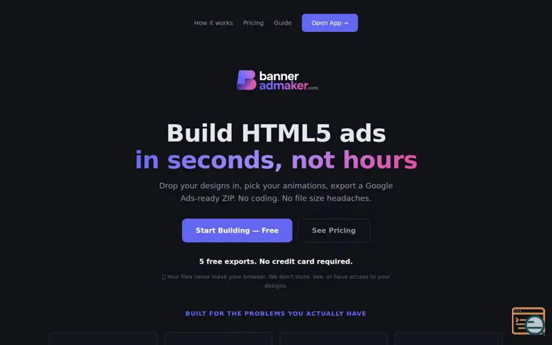 Screenshot of Banner Ad Maker