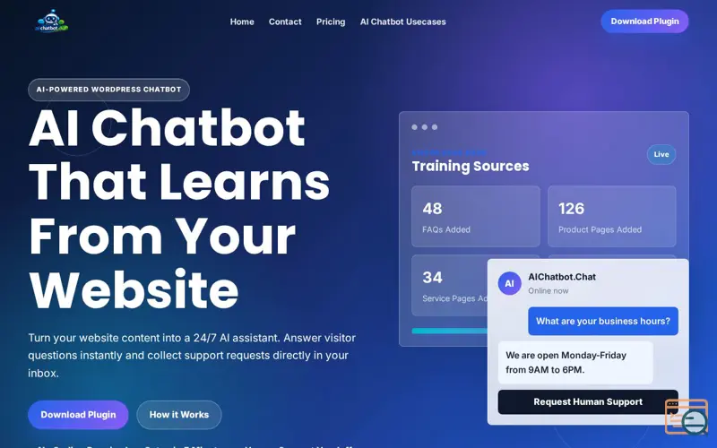 Screenshot of AI Chatbot