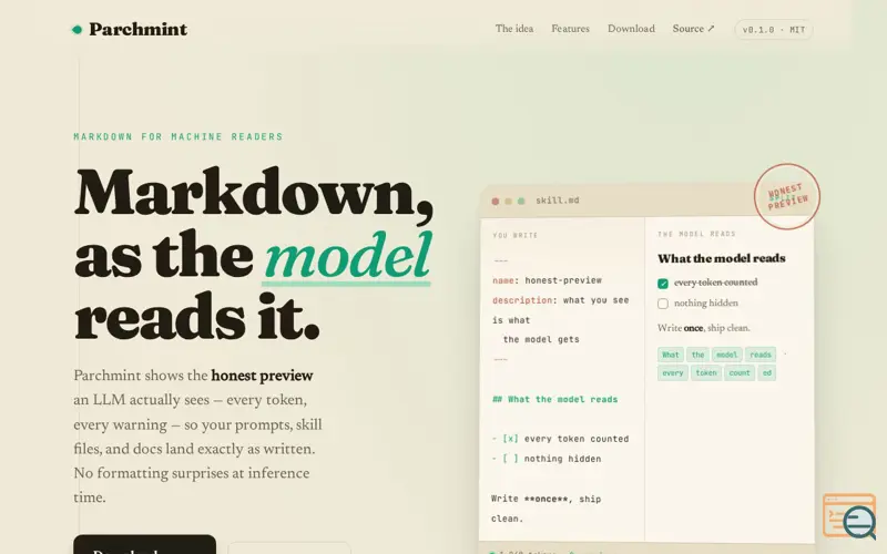 Screenshot of Parchmint