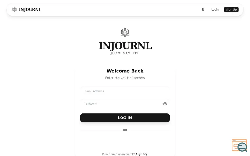 Screenshot of INJOURNL