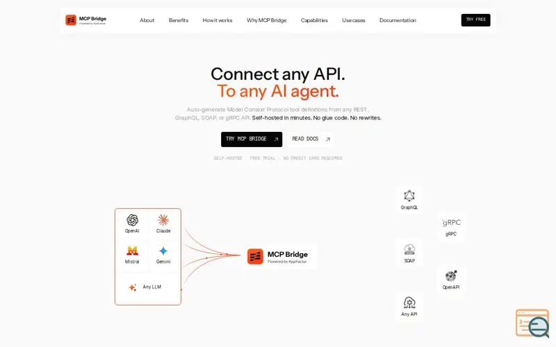 Screenshot of MCP Bridge by Appfactor
