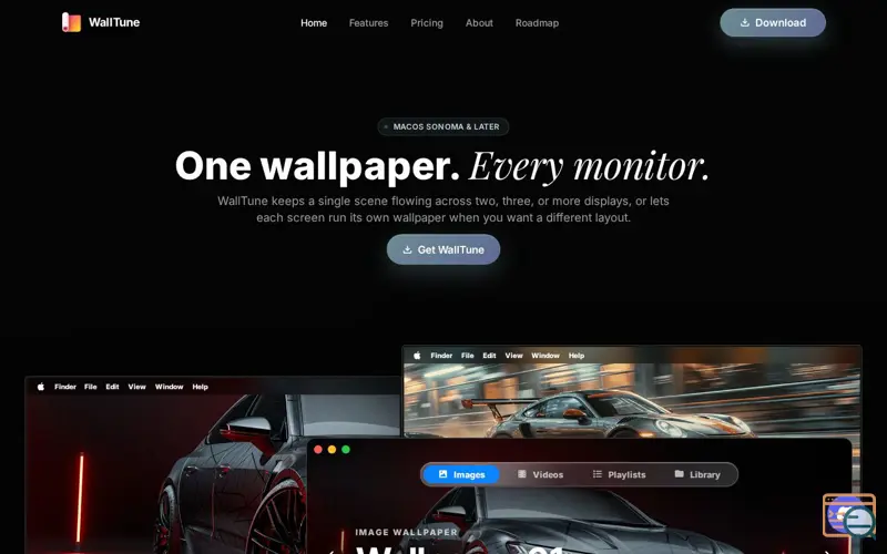 Screenshot of WallTune