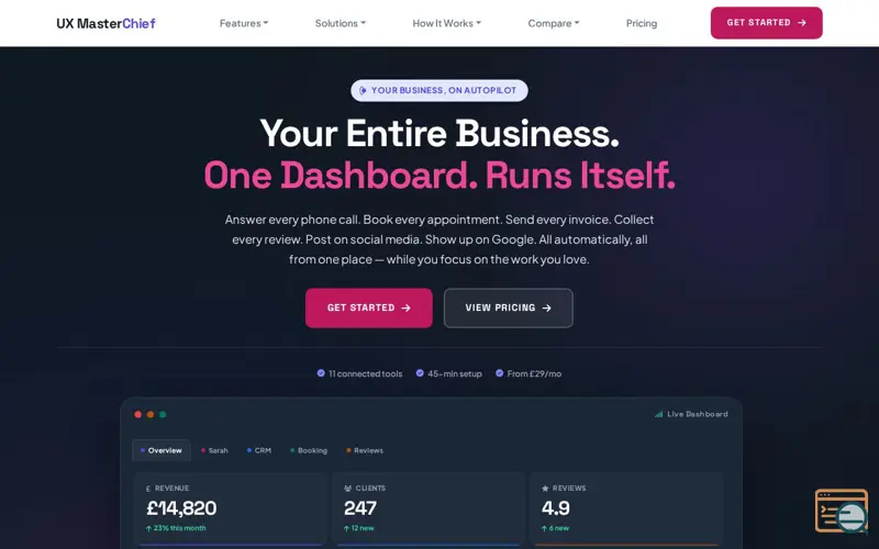Screenshot of UX MasterChief