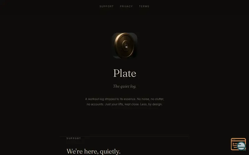 Screenshot of Plate