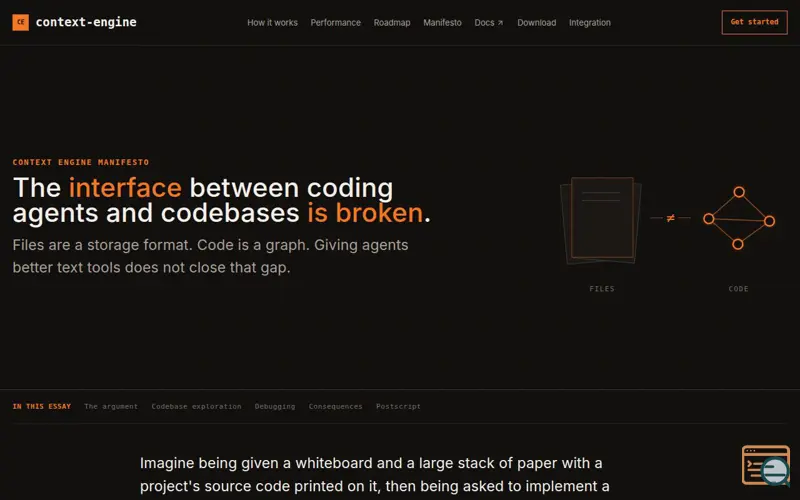 Screenshot of Context-engine