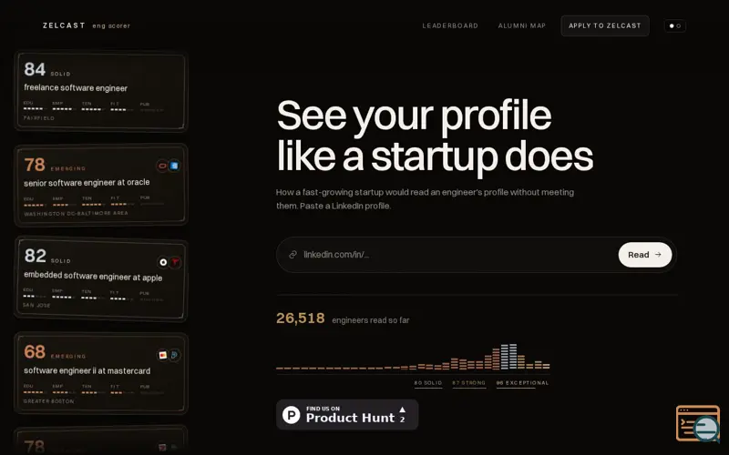 Screenshot of Zelcast Eng Scorer
