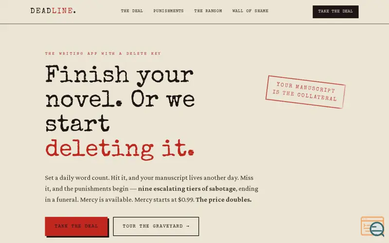 Screenshot of DEADLINE 
