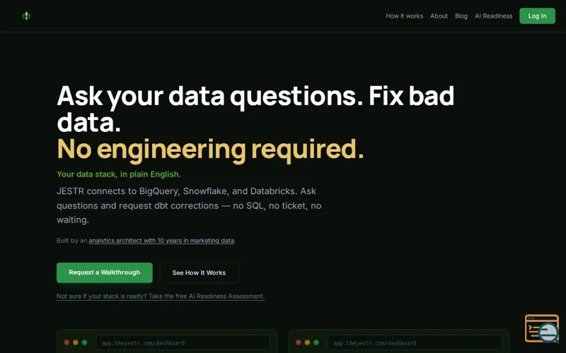 Screenshot of JESTR