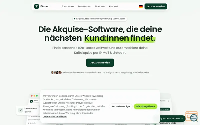 Screenshot of Firmeo